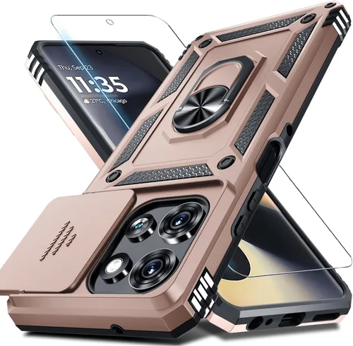 Vista 34 de Funda para Moto G Power 5G 2026/2025 Funda integrada para cámara deslizante negra