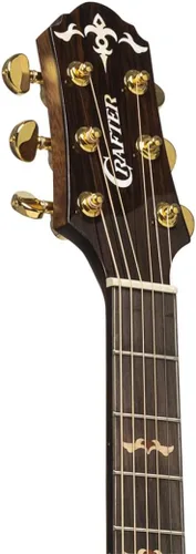 Vista 4 de Crafter Guitars Guitarra Acústico-Eléctrica de 6 Cuerdas, Derecha, Natural (STG D22CE PRO)