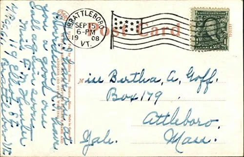 Vista 2 de Berwick House and Center St Rutland, Vermont VT Original Antique Postcard 1908