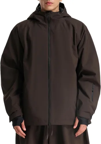 Vista 10 de GSOU SNOW Mens Ski Jacket Baggy Snowboard Jacket Womens Insulated Snow Jacket Waterproof Windproof Loose Ski Coat for Skiing