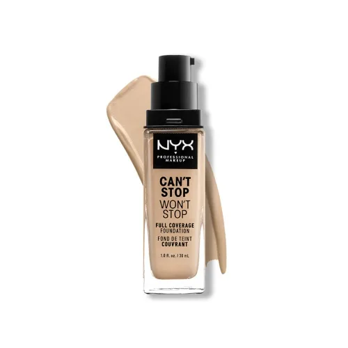 Vista 17 de NYX Professional Makeup Can't Stop Won't Stop - Cepillo para base de maquillaje Negro