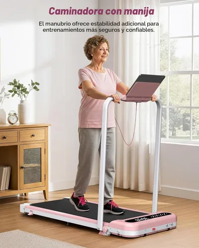 Vista 7 de Cardirun Almohadilla rosa con inclinación del 10% y barra de mango, cinta