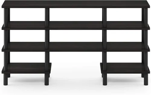 Vista 88 de Furinno 11191BK THE Centro de Entretenimiento Soporte para TV, Negro