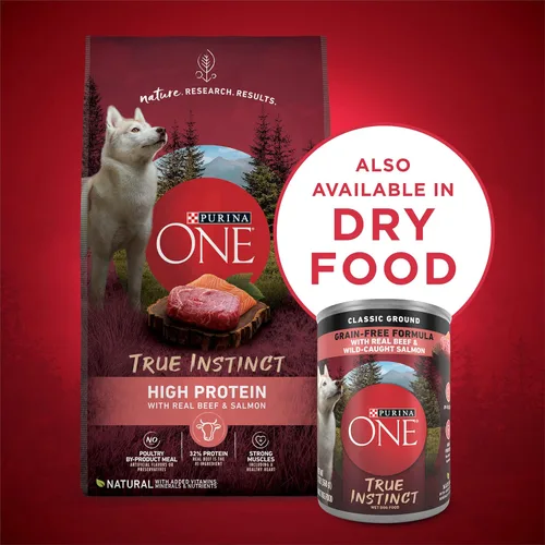 Vista 7 de Purina ONE SmartBlend True Instinct - Alimento en lata para perros adultos