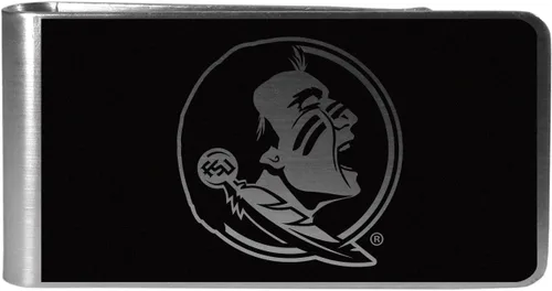 Vista 24 de Siskiyou Sports NCAA Unisex Black and Steel Money Clip