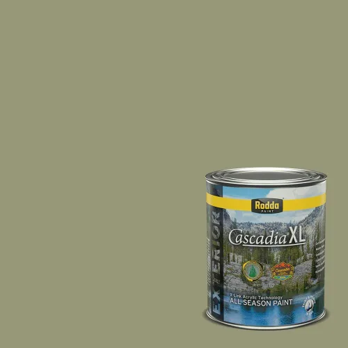 Vista 15 de Rodda Paint CASCADIA XL - Pintura e imprimación satinada para exteriores en uno, cuarto de galón, azul Madonna