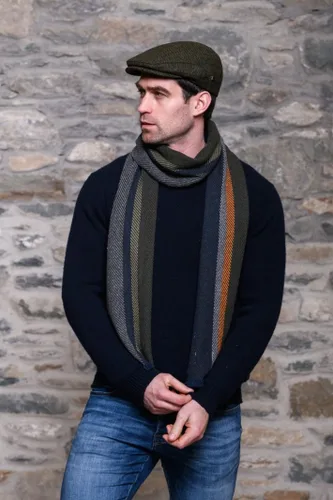 Vista 5 de Irish Tweed Trinity Flat Cap, 100% Tweed, fabricado en Irlanda