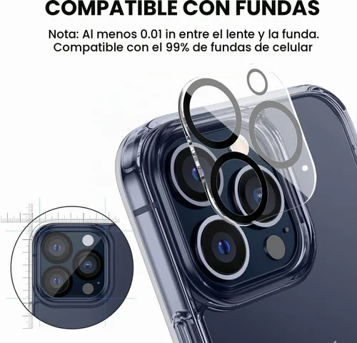 Vista 5 de Tensea - Protector de lente de cámara para iPhone 13 Pro / 13 Pro Max (3 unidades)