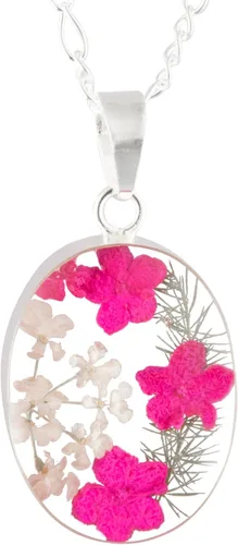 Vista 16 de TAMI Collar de plata con flor prensada