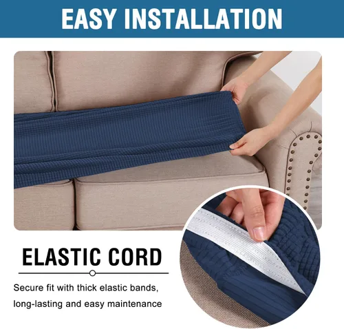 Vista 151 de H.VERSAILTEX Fundas de Cojín de Asiento Individuales Super Elásticas Fundas de Sofá Fundas de Cojín de Sofá Fundas Deslizables Juegos Tela de Sarga