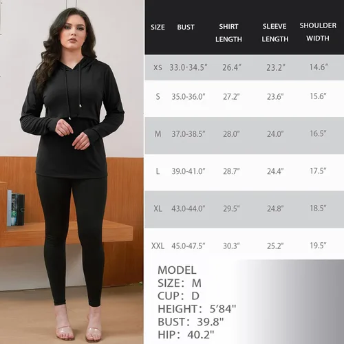 Vista 98 de GINKANA Sudadera con capucha para mujer, manga larga, lactancia materna, ropa casual
