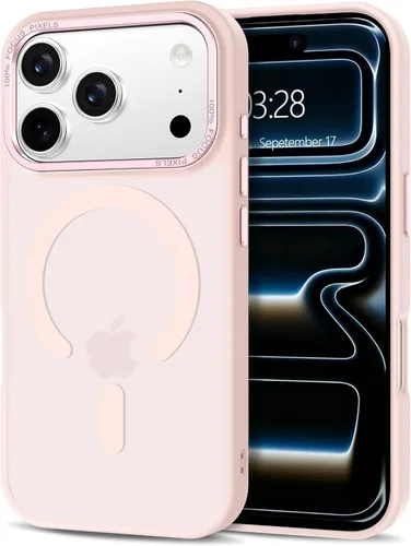 Vista 224 de Anuck - Funda magnética para iPhone 11 compatible con MagSafe, carcasa trasera mate translúcida dura, borde de TPU, delgada, resistente a impactos