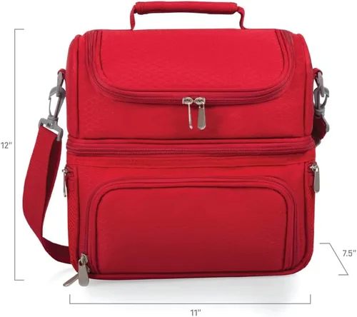 Vista 45 de PICNIC TIME NCAA Nebraska Cornhuskers Pranzo - Lonchera aislada con juego de pícnic, bolsa enfriadora para el almuerzo