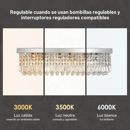 Vista 8 de Araña rectangular, con gotas de cristal, de Siljoy, iluminación moderna, montaje empotrado en el cielorraso, aplique de luz, Blanco, 150.00watts