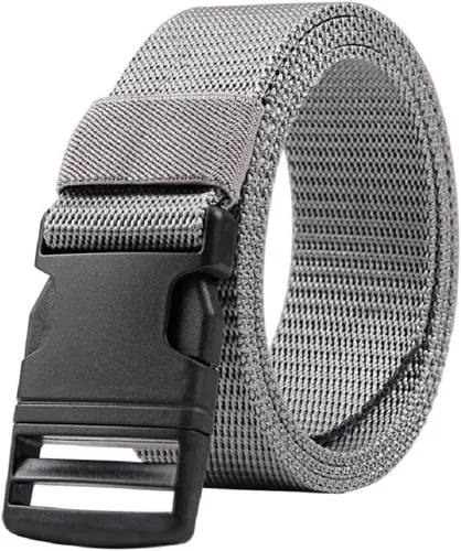 Vista 8 de AIBEARTY Cinturón de lona con hebilla ajustable, cintura larga para mujeres, hombres, adolescentes