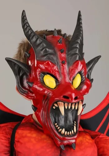 Vista 3 de Disfraz de Demonio Malévolo para Niños Multicolor