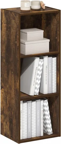 Vista 48 de Furinno PASIR - Estantería de libros de 2 niveles, estantería moderna de 9 x 12 x 21, estanterías abiertas para sala de estar, dormitorio, oficina