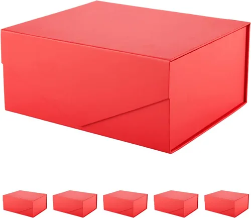 Vista 23 de PACKHOME Caja de regalo grande con tapa de 13.5 x 9 x 4.1 pulgadas, resistente caja de regalo plegable con cierre magnético