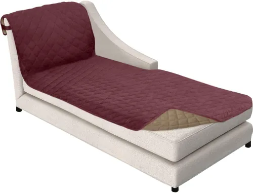 Vista 133 de Sofa Shield Funda de sofá con correa, reversible, resistente a las manchas y al desgarro, funda acolchada de microfibra, lavables, asiento de 62