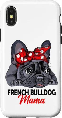 Vista 5 de French Bulldog Mama Frenchie Frauchen Case for iPhone 17