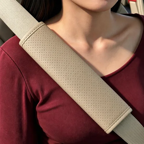 Vista 20 de Almohadillas para cinturón de seguridad, fundas de cuero para cinturón de seguridad, cojín de conducción más cómodo, ayuda a proteger tu cuello