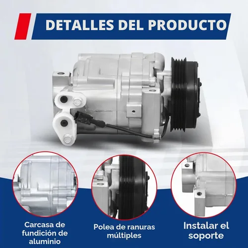 Vista 4 de Reemplazo del compresor de CA para Forester 2007-2013 Impreza 2008-2011 WRX STI 2013-2019 WRX 2013-2014 Reemplazo para CO 11227C