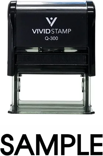 Vista 15 de SAMPLE - Sello de goma autoentintado (tinta negra), tamaño mediano
