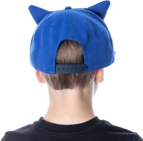 Vista 3 de Bioworld Sonic The Eedgehog Hat Bordado 3D Character Face and Earars Snapback Gorra