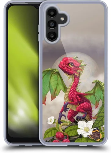 Vista 8 de Head Case Designs Officially Licensed Stanley Morrison Bat Winged Cat Vs Red Dragons 3 Gel Case [Military Grade Protection] Compatible with Samsung