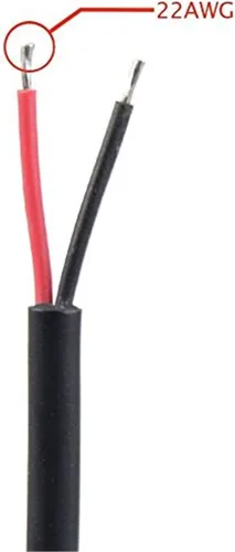 Vista 5 de 5 pares de conectores eléctricos LED de 2 pines negros para luces LED, cable de extensión de 20 cm, 40 cm/par, 0.3mm², tuerca de 15 mm