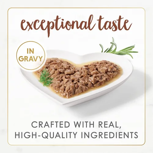 Vista 2 de Purina Fancy Feast Gourmet Naturals - Alimento húmedo para gatos, receta natural de carne de res en salsa concentrada para gatos