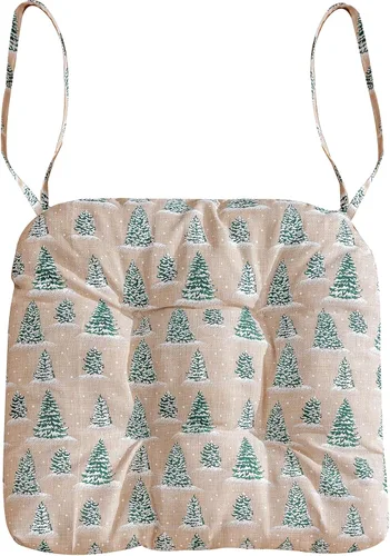 Vista 25 de vctops Cojines para silla de estilo rústico con estampado de pájaros y lazos Cojines para silla en forma de U suaves y cómodos Almohadillas