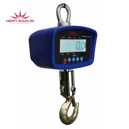 Vista 3 de Báscula colgante – Báscula digital industrial de alta resistencia para grúa LCD de uso general mediano para fábrica de granja doméstica – Báscula