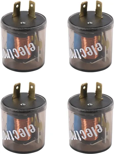 Vista 7 de Relé de intermitente electrónico de 2 pines 12 V luz de señal de giro relé intermitente de 2 clavijas 20 amperios arreglar bombillas de señal