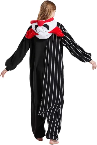 Vista 7 de DarkCom Unisex Adult Cosplay Animal Onesie Halloween Costume Christmas One Piece Pajamas Sleepwear for Women Men