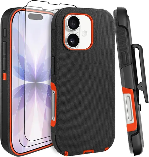 Vista 20 de Funda para iPhone 11 con Clip para Cinturón, Soporte y 2 Protectores de Pantalla, Protección Completa Resistente, Funda a Prueba de Golpes y Caídas