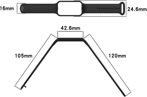 Vista 4 de Senter Correa de liberación rápida de silicona suave para reloj inteligente Amazfit Band 7 Pro