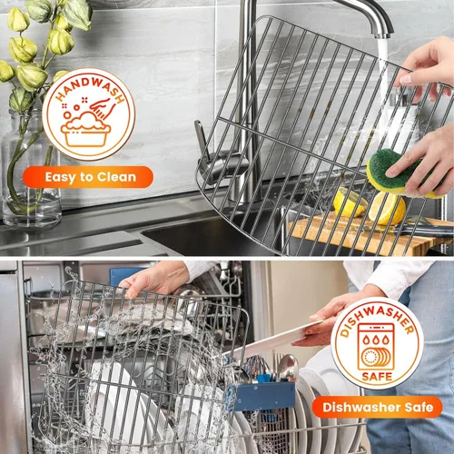 Vista 5 de Accesorios de horno tostador para encimera BLACK+DECKER Crisp 'N Bake Air Fryer Tostador Horno tostador, 12.4 x 12.2 pulgadas, acero inoxidable