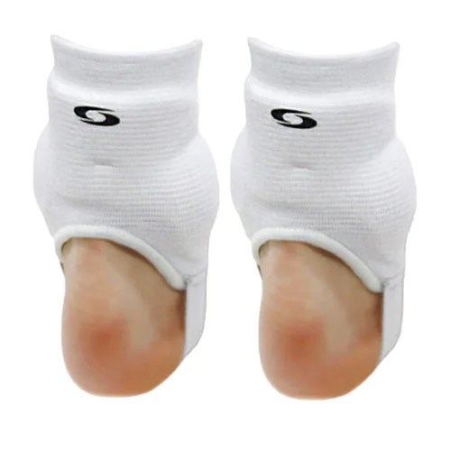 Vista 2 de Ankle guards 1 par de protectores de doble cara para fútbol fútbol (color blanco)
