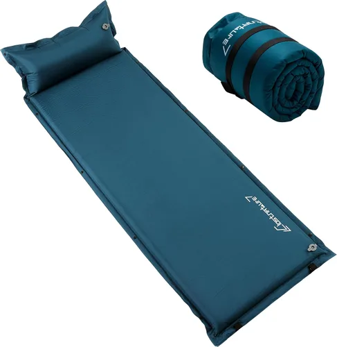 Vista 10 de Clostnature Colchoneta de dormir autoinflable para camping, almohadilla de campamento de 1.5/2/3 pulgadas, almohadilla de colchón inflable ligera