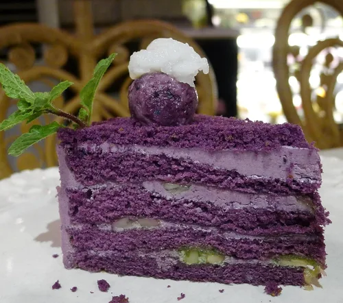 Vista 5 de MIKI'S UBE POWDER 3.53 oz, ñame morado, delicioso sabor totalmente natural para bebidas, té de burbujas y postres, Ube filipino