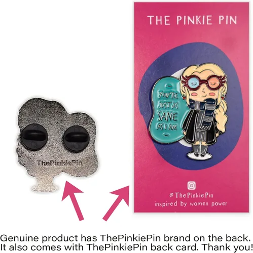 Vista 5 de ThePinkiePin Lovegood Luna - Pin esmaltado Con 2 embragues de mariposa Pin de solapa para mochilas, mujeres, colección y exhibición Mercancía