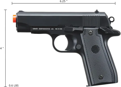 Vista 6 de Pistola Airsoft P88 de 220 FPS con resorte (color: negro)