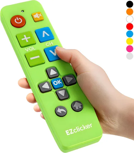 Vista 16 de EZclicker Control remoto universal de TV con botón grande (negro) Simple fácil de usar, ideal para personas mayores, funciona con las principales