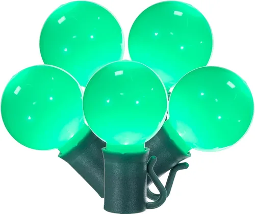 Vista 7 de vickerman x8gcg37 Light Set con 25 luces LED en verde con foco 8" espaciamiento de alambre, 16 ', Amarillo