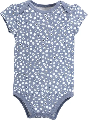 Vista 123 de Hudson Baby baby-girls Cotton Bodysuits 3-pack