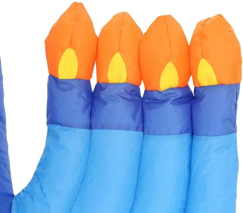 Vista 6 de Gemmy Industrias Hanukkah Menorah Navidad Inflable Plástico