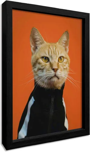 Vista 14 de Impresiones de lienzo personalizadas enmarcadas con tus fotos, impresión personalizada de foto a lienzo, regalos para parejas, amigos, familia, Negro