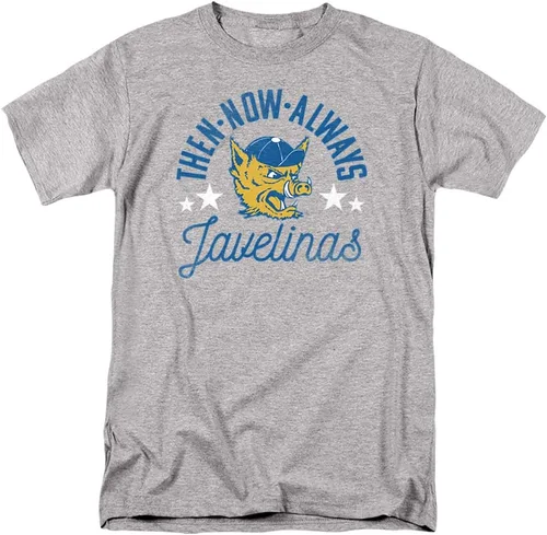 Vista 74 de Collegiate Distressed Mascot Unisex Adult T Shirt Collection 3 Universidad de Adelphi
