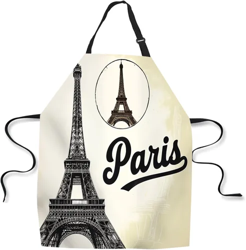 Vista 19 de Delantal de Cocina Faro con Puesta de Sol Delantal para Hornear en Casa Chef Delantal Impermeable para Mujeres y Hombres 31X27 Pulgadas